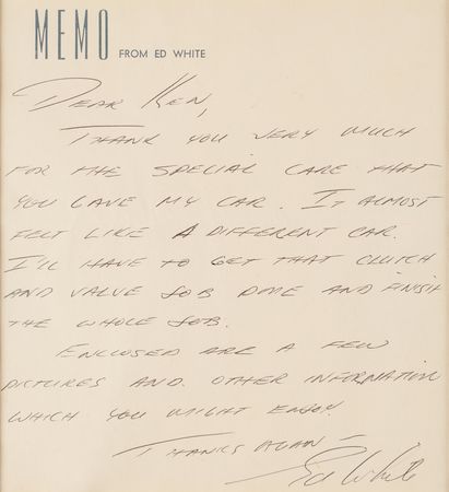 Lot #535 Edward H. White II Autograph Letter Signed - Image 2