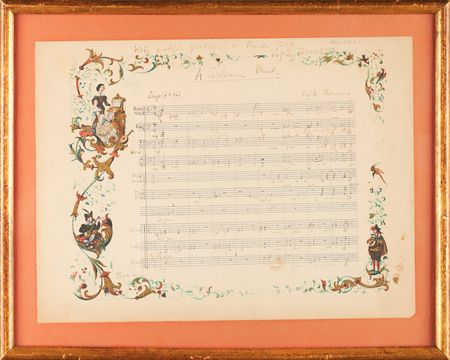 Lot #649 Virgil Thomson Autograph Musical Quotation Signed - Image 1