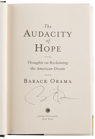 Lot #171 Barack Obama Signed Book - The Audacity of Hope - Image 4