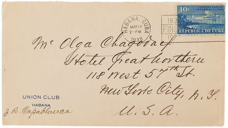 Lot #799 Jose Raul Capablanca Autograph Letter Signed - Image 3