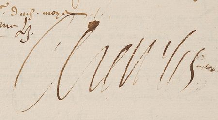 Lot #389 King Charles IX Document Signed (1567) - Image 2