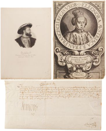 Lot #270 King Francis I Document Signed (1542) - Image 1