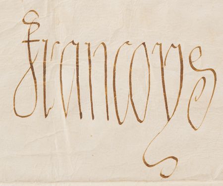 Lot #270 King Francis I Document Signed (1542) - Image 2
