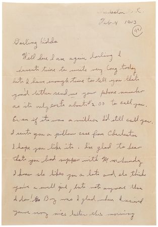 Lot #482 Iwo Jima: Rene Gagnon War-Dated Autograph Letter Signed - Image 1