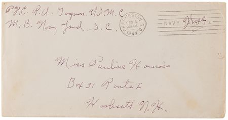 Lot #482 Iwo Jima: Rene Gagnon War-Dated Autograph Letter Signed - Image 3