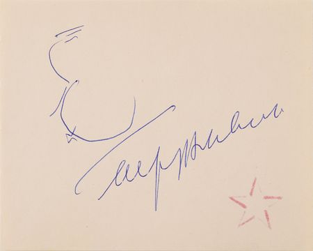 Lot #756 The Birds: Alfred Hitchcock and Tippi Hedren (2) Signed Items - Sketch and Photograph - Image 2