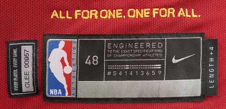 Lot #793 LeBron James Official Cleveland Cavaliers NBA Jersey - Attested as Game-Used During the 2017-2018 Season - Image 5