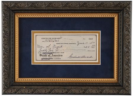 Lot #787 Three Stooges: Shemp Howard Signed Check - Image 2