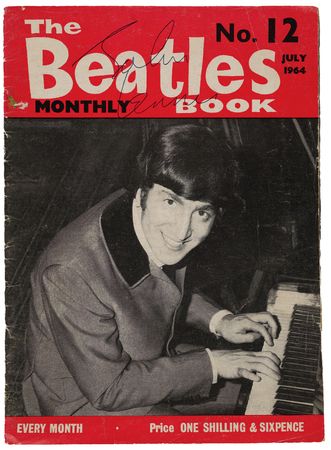 Lot #614 Beatles: John Lennon Signed Beatles Monthly Book (July 1964) - Image 1
