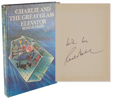Lot #591 Roald Dahl Signed Book - Charlie and the Great Glass Elevator - Image 1