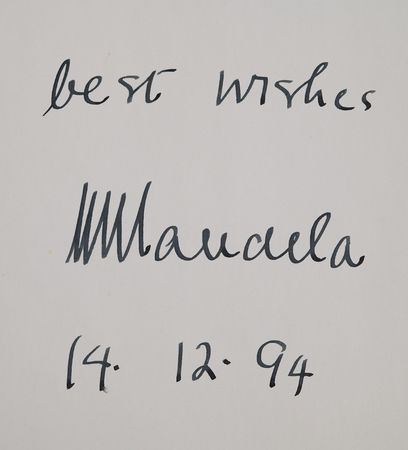 Lot #399 Nelson Mandela Signed Book - The Nobel Prize Annual for 1993 - Image 2