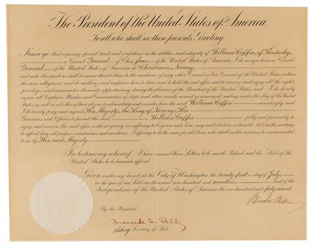 Lot #230 Woodrow Wilson War-Dated Document Signed as President - Image 1