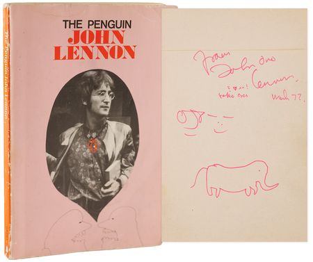 Lot #612 Beatles: John Lennon Signed Book with Sketches - The Penguin - Image 1