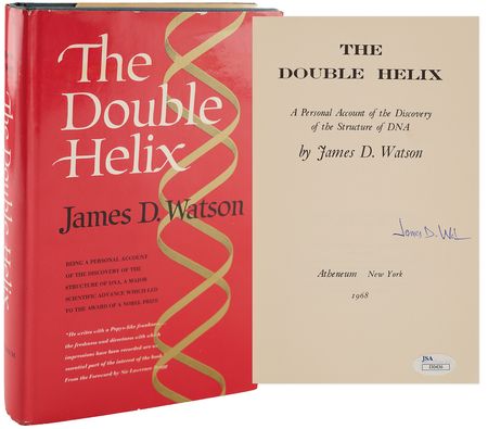 Lot #432 James D. Watson Signed Book - The Double Helix - Image 1