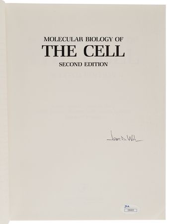 Lot #434 James D. Watson Signed Book - Molecular Biology of the Cell - Image 4