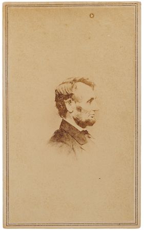 Lot #142 Abraham Lincoln Carte-de-Visite 'Penny Pose' Photograph - Image 1