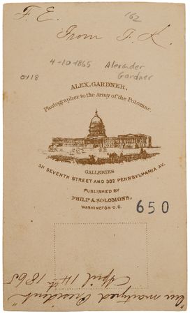 Lot #145 Abraham Lincoln Carte-de-Visite Photograph - Image 2