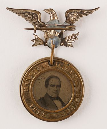 Lot #137 Abraham Lincoln and Hannibal Hamlin 1860 Presidential Campaign Ferrotype Token - Image 2