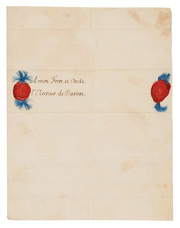 Lot #273 King Louis XV Letter Signed to the Elector of Bavaria on His Impending Royal Marriage: 