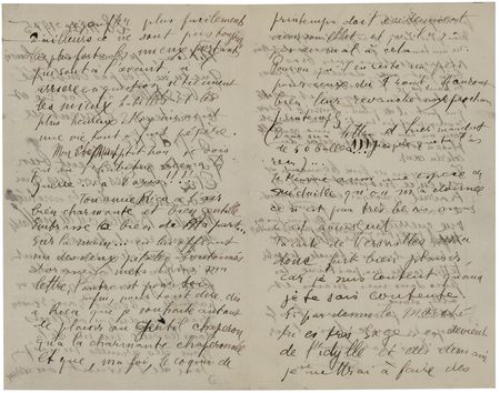 Lot #575 Guillaume Apollinaire Autograph Letter Signed to His Muse, from the Front Lines of WWI: 