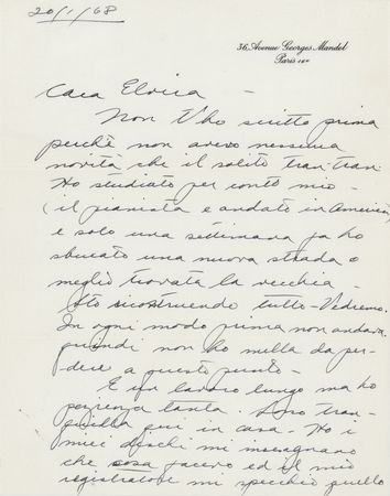 Lot #644 Maria Callas Autograph Letter Signed to Her Mentor: 