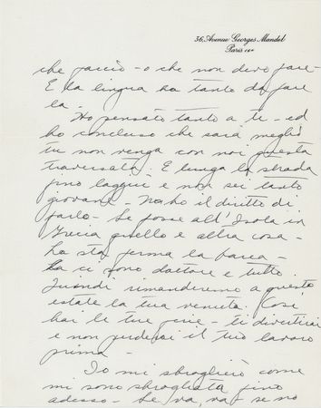 Lot #644 Maria Callas Autograph Letter Signed to Her Mentor: 