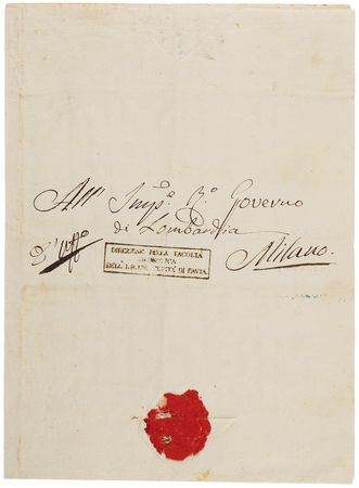 Lot #319 Alessandro Volta Autograph Letter Signed - Image 2
