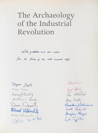 Lot #317 Stephen Hawking Signed Book - The Archaeology of the Industrial Revolution - Image 4