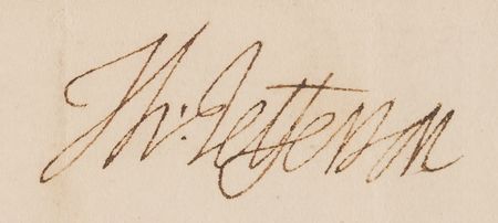Lot #5 Thomas Jefferson Document Signed as Secretary of State, Granting a Pension to a Revolutionary War Officer 