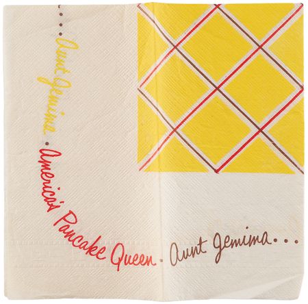Lot #569 Disneyland: Aunt Jemima Pancake House Restaurant Placemat and Napkin - Image 2