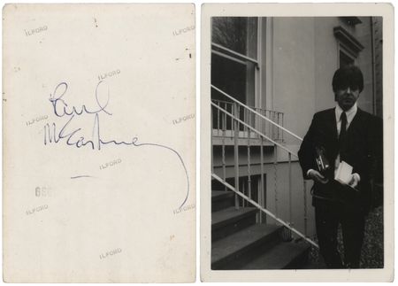 Lot #615 Beatles: Paul McCartney Signed Photograph - Image 1
