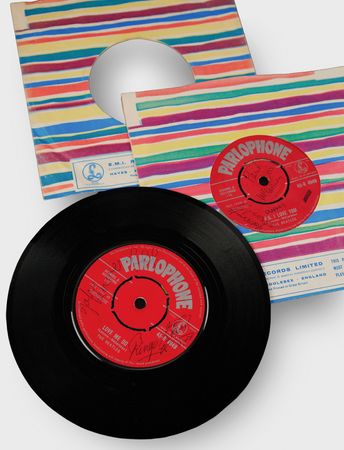 Lot #608 Beatles (2) Signed Parlophone UK First Pressing Single Records of 'Love Me Do' - Image 1