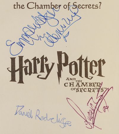 Lot #766 Harry Potter Cast-Signed Notebook - Radcliffe, Watson, and Grint - Image 2