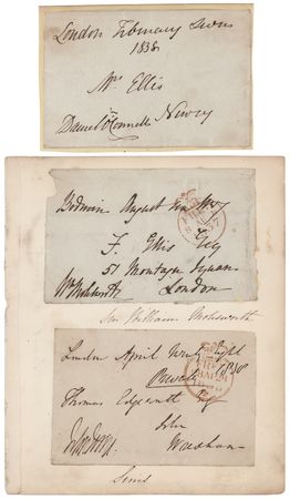 Lot #408 Daniel O'Connell (2) Signed Items - Handwritten Quote and Free Frank - Image 1