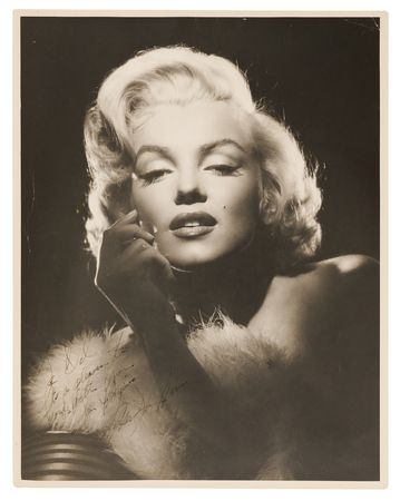 Lot #743 Marilyn Monroe Signed Oversized Photograph by Frank Powolny - 