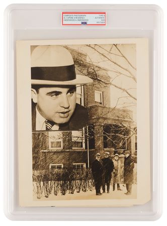Lot #348 Al Capone Original Photograph - PSA Type I - Image 1