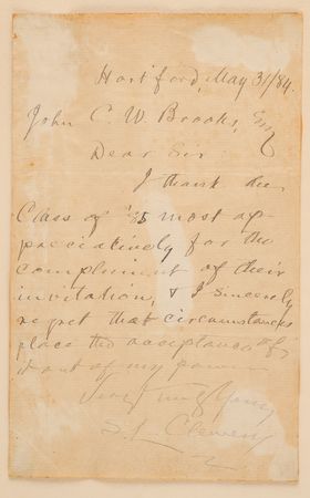 Lot #579 Samuel L. Clemens Autograph Letter Signed, Declining an Invitation to West Point - Image 1