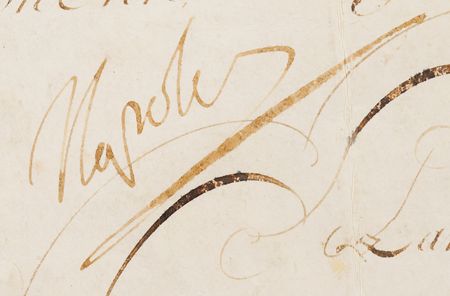 Lot #451 Napoleon and Talleyrand Signatures - Image 1