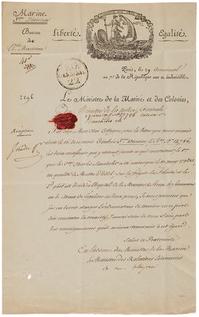 Lot #423 Charles Maurice de Talleyrand Letter Signed - Image 1