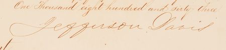 Lot #446 Jefferson Davis Document Signed as President of CSA - Image 3