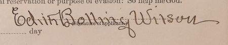 Lot #48 Woodrow and Edith Wilson (2) Signed Passport Applications - Preparing for the Paris Peace Conference and Treaty of Versailles - Image 4