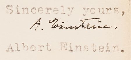 Lot #315 Albert Einstein Typed Letter Signed, Proposing a World Government as the Solution to Atomic Warfare: 