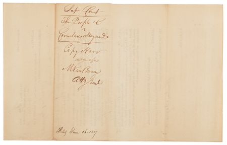 Lot #213 Martin Van Buren Document Signed - Image 2