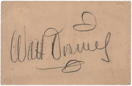 Lot #559 Walt Disney Signed Menu from His 1941 South American Goodwill Tour - Image 1