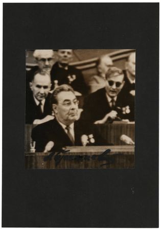 Lot #347 Leonid Brezhnev Signed Photograph