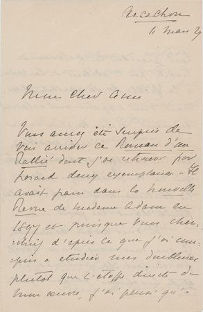 Lot #792 Pierre de Coubertin Autograph Letter Signed - Image 1