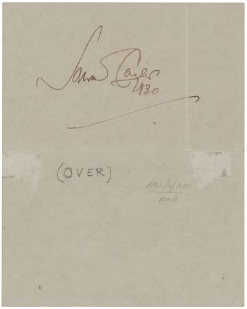 Lot #355 Howard Carter Signature - Image 1