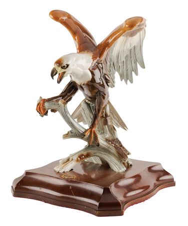 Lot #59 Richard Nixon's Hutschenreuther Porcelain Bald Eagle Sculpture - Image 1