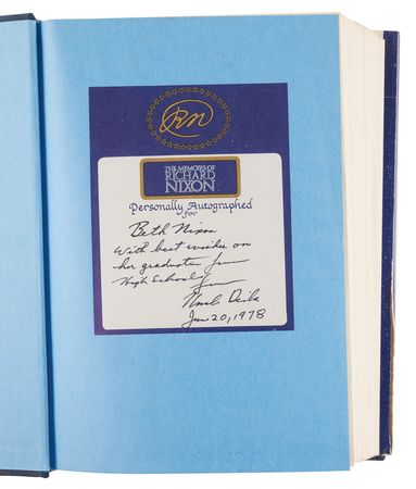 Lot #164 Richard Nixon (2) Signed Items Presented to Family Members - Image 5