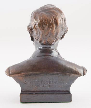 Lot #166 Richard Nixon's Brass Bust Statue of Abraham Lincoln - Image 2